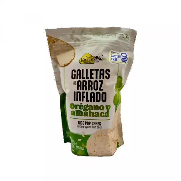 GALLETAS KARAVANSAY ARROZ OREGANO DOYPACK X60g X12U