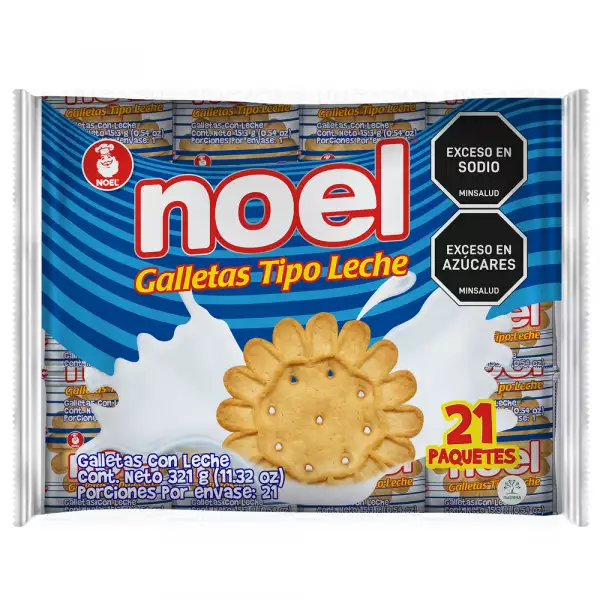 GALLETAS LECHE NOEL X21U X321g