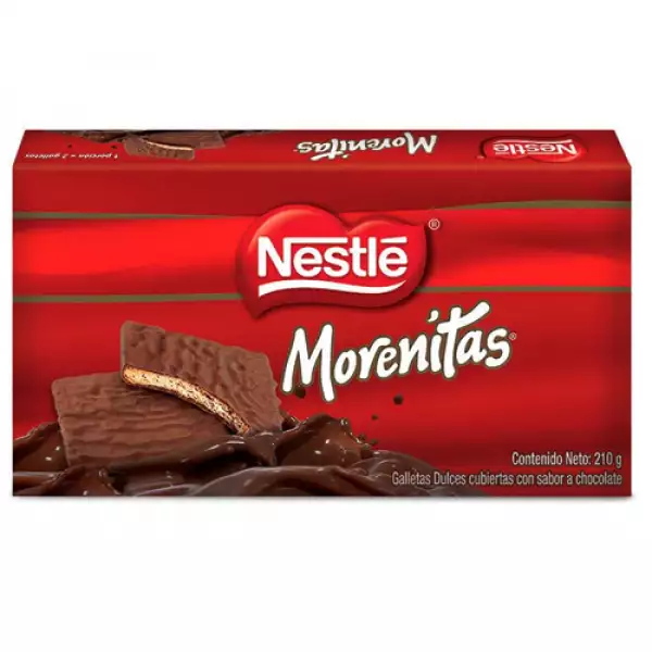 GALLETAS MORENITAS RECUBIERTA CHOCOLATE X210g