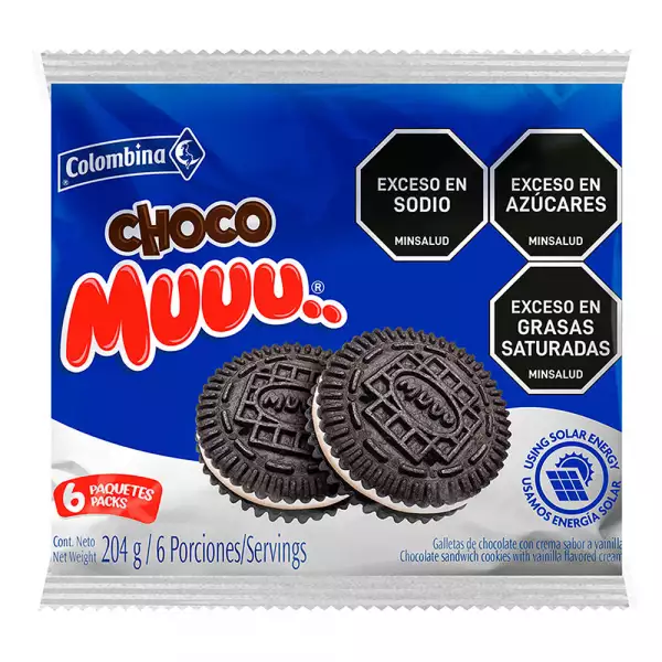 GALLETAS MUUU CHOCO X6U X34g