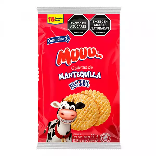 GALLETAS MUUU MANTEQUILLA X18U X351g