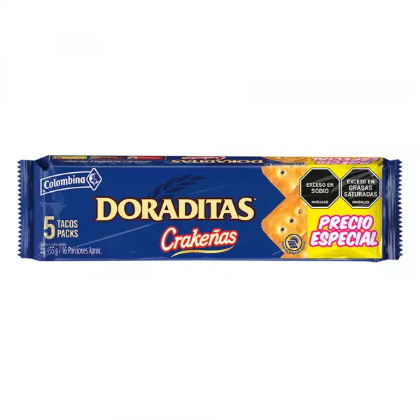 GALLETAS TACO CRAKEÑAS DORADITAS X455g