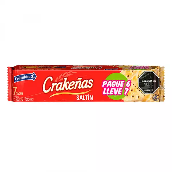 GALLETAS TACO CRAKEÑAS SALTIN P6LL7 X525g