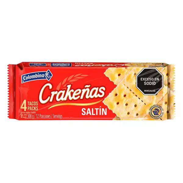 GALLETAS TACO CRAKEÑAS SALTÍN X4U X300g