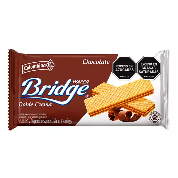 GALLETAS WAFER BRIDGE CHOCOLATE X151g
