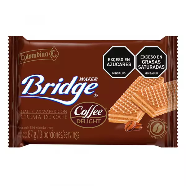 GALLETAS WAFER BRIDGE COFFEE DELIGHT X87g