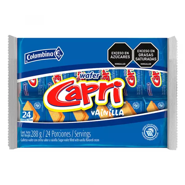GALLETAS WAFER CAPRI X24U X12g