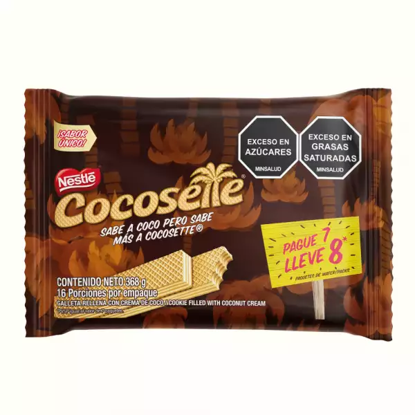 GALLETAS WAFER COCOSETTE X368G PAGUE 7 LLEVE 8