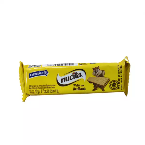 GALLETAS WAFER NUCITA AVELLANA X8X20g