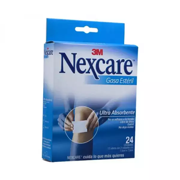 GASA ESTÉRIL NEXCARE 7.5cm PAGUE 9 LLEVE 12 SOBRES