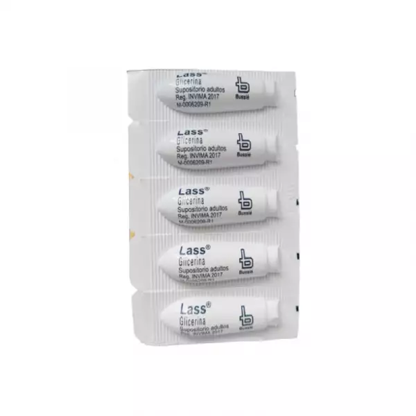 GLISERINA LASS ADULTO X5 SUPOSITORIOS