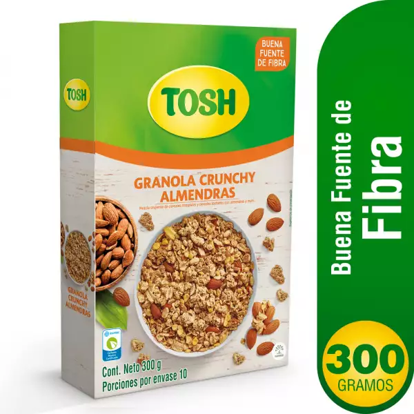 GRANOLA TOSH CRUNCHY ALMENDRAS X300g