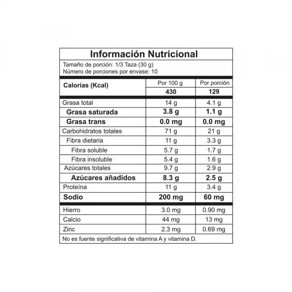 GRANOLA TOSH CRUNCHY ALMENDRAS X300g