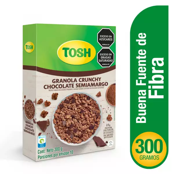 GRANOLA TOSH CRUNCHY CHOCOLATE X300g