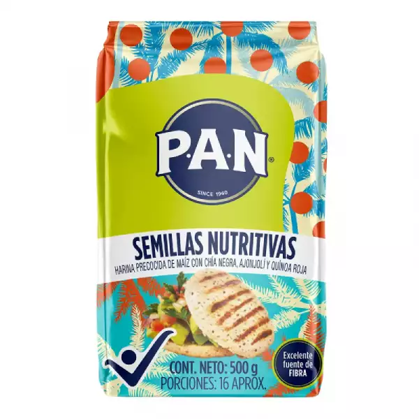 HARINA PAN SEMILLAS NUTRITIVAS X500g