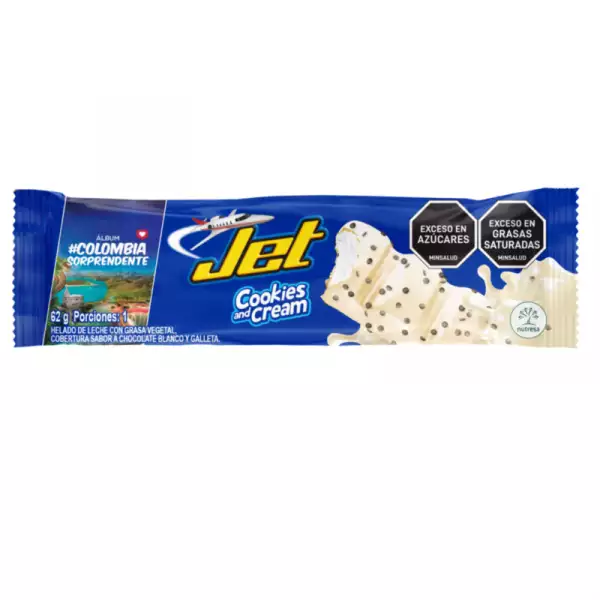 HELADO JET COOKIES AND CREAM X62g