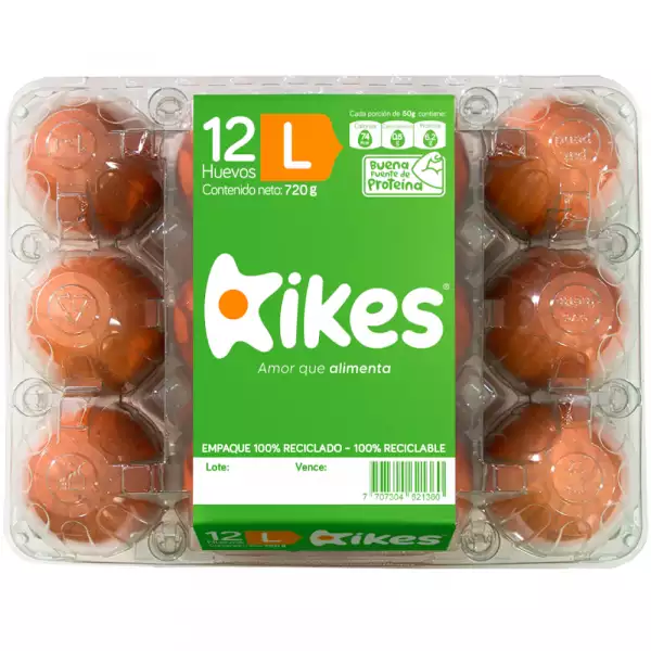 HUEVO KIKES PET L X12U