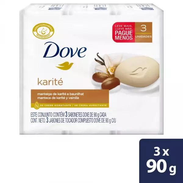 JABÓN DOVE DELICIOUS KARITE X3 X90g