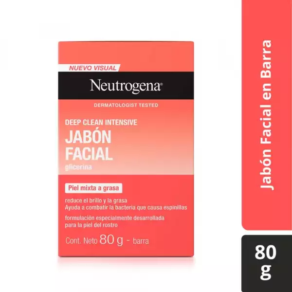 JABÓN FACIAL DEEP CLE NEUTROGENA X80g