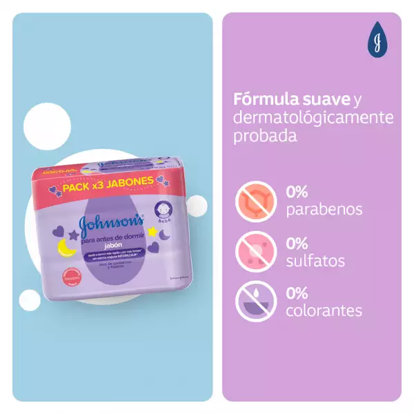 JABÓN JOHNSON BABY ANTES DORMIR X3 X110g