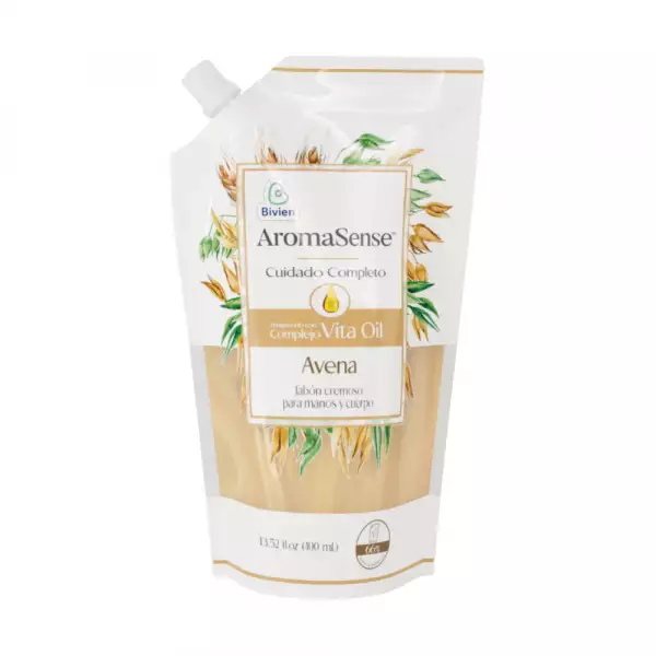 JABÓN LIQUIDO AROMASENSE AVENA DOYPACK X400ml