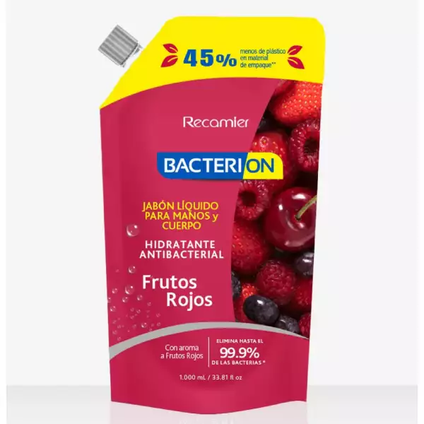 JABÓN LIQUIDO BACTERION FRUTOS ROJOS X1000ml
