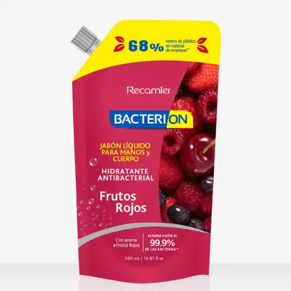 JABÓN LIQUIDO BACTERION FRUTOS ROJOS X500ml