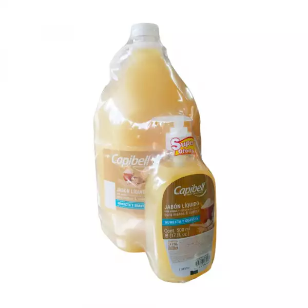 JABON LIQUIDO CAPIBELL AVENA X4000ml+500ml