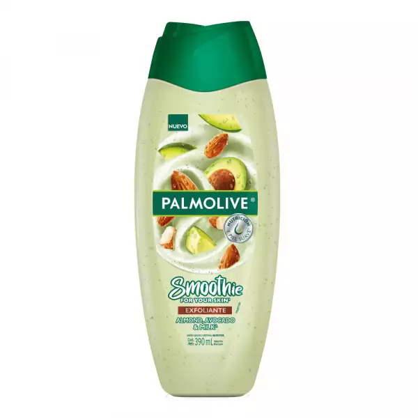 JABÓN LÍQUIDO CORPORAL PALMOLIVE EXFOLIANTE AGUACATE Y ALMENDRA X390ml