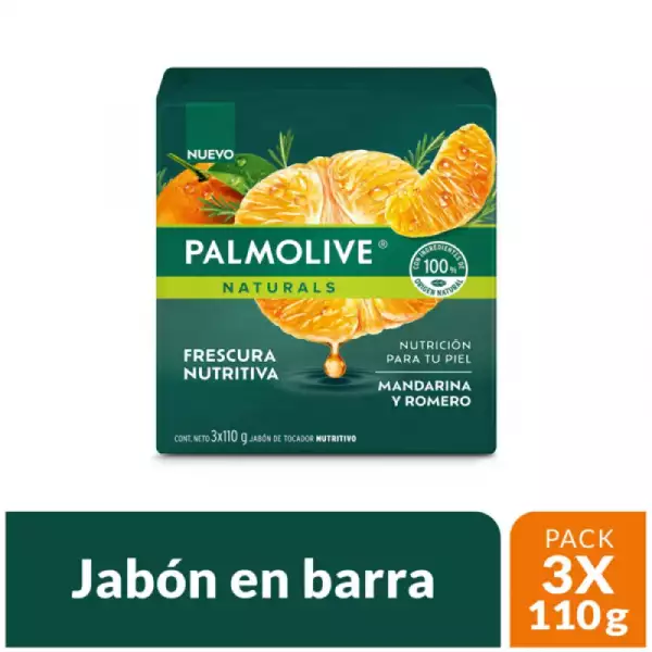 JABÓN PALMOLIVE MANDARINA ROMERO X3 X110g