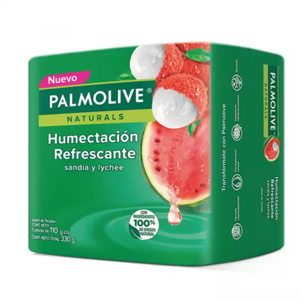 JABON PALMOLIVE SANDIA LYCHEE X3 X110g