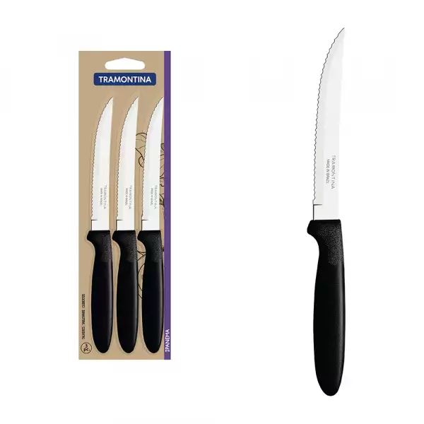 JUEGO CUCHILLOS TRAMONTINA IPANEMA 3 PIEZAS