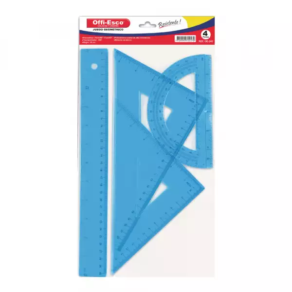 JUEGO GEOMETRICO OFFI-ESCO REF 240 X4pz
