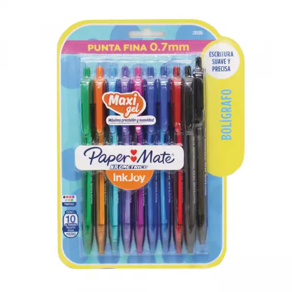 KILOMETRICO RT100 INKJOY SURTIDO PUNTA FINA X10un