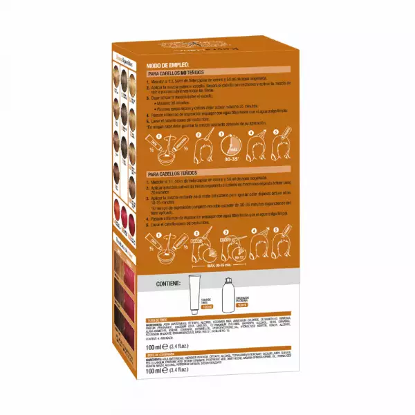 KIT TINTE KEYRA TONO No 5.66 CASTAÑO CLARO RJ