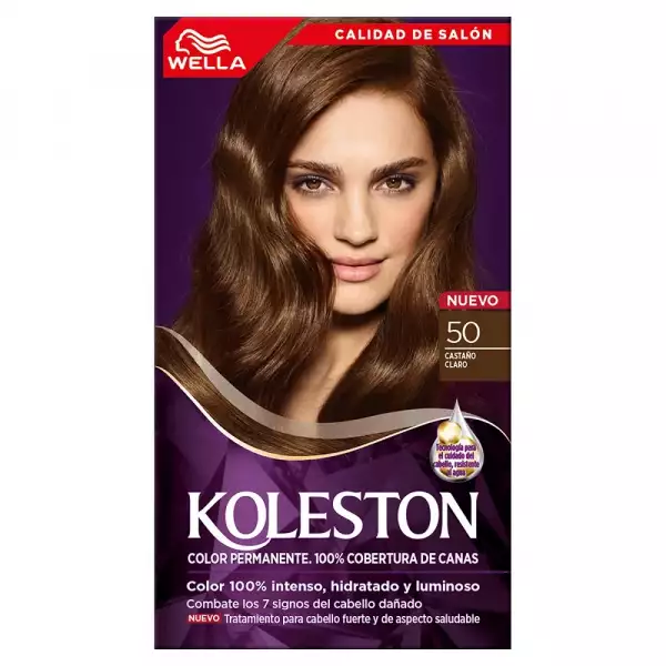 KIT TINTE KOLESTON TONO No. 5.0 CASTAÑO CLARO