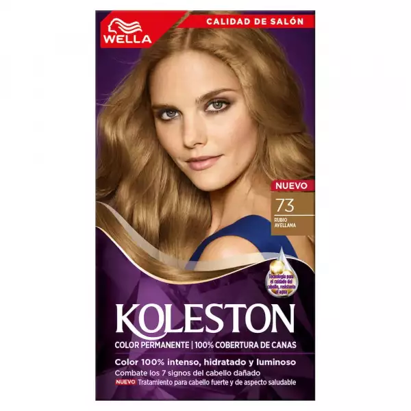 KIT TINTE KOLESTON TONO No. 7.3 RUBIO AVELLANA