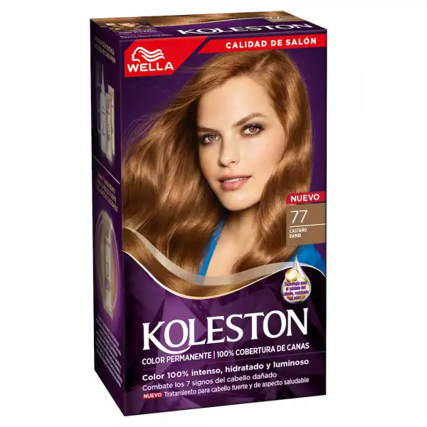 KIT TINTE KOLESTON TONO No. 7.7 CASTAÑO BAMBI