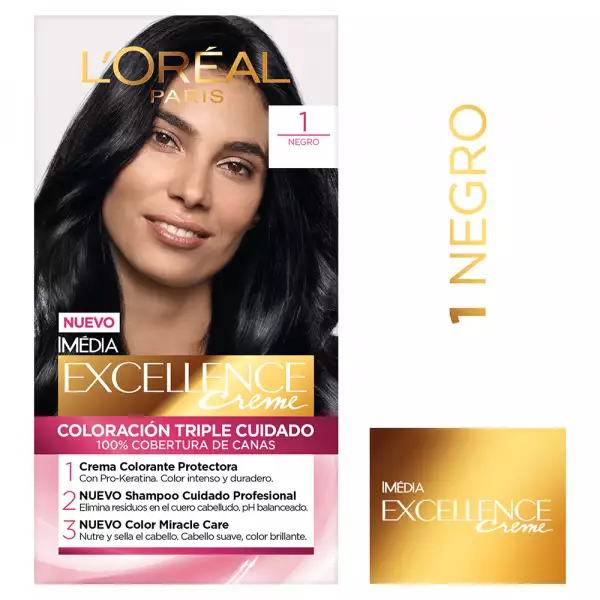 KIT TINTURA EXCELLENCE No.1 NEGRO