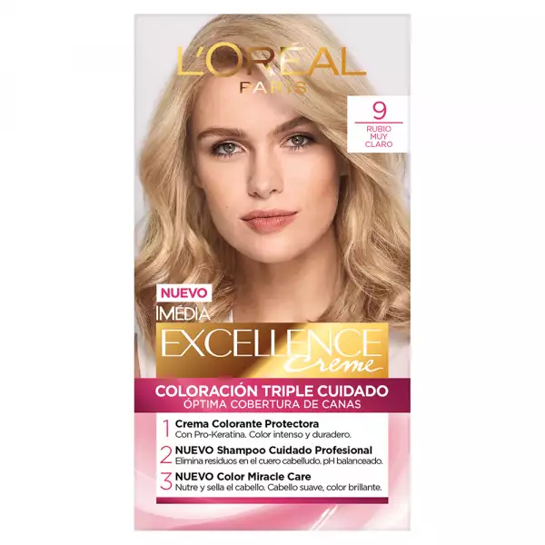 KIT TINTURA EXCELLENCE No.9 RUBIO MUY CLARO