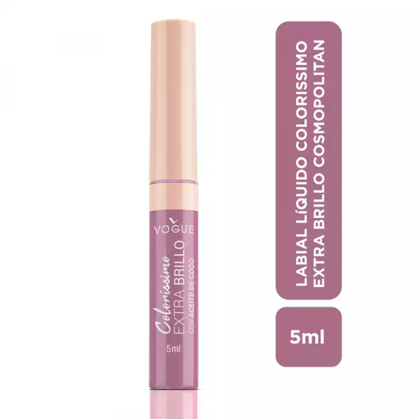 LABIAL LIQUIDO VOGUE COLORISS EXTRA BRILLO COSMOPOLITAN X5ml