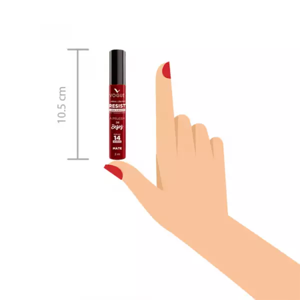 LABIAL VOGUE LIQUIDO RESIST PODEROSA X3ml