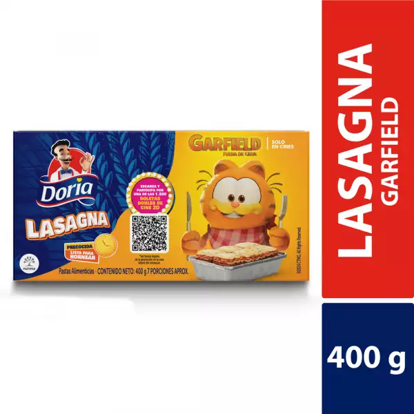 LASAGÑA DORIA PRECOCIDA X400g