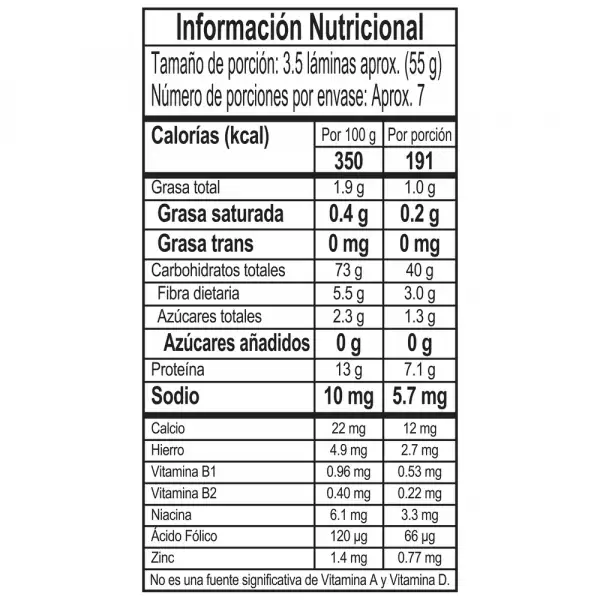 LASAGÑA DORIA PRECOCIDA X400g