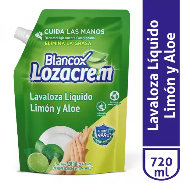 LAVALOZA LIQUIDO LOZACREM LIMON X720ml
