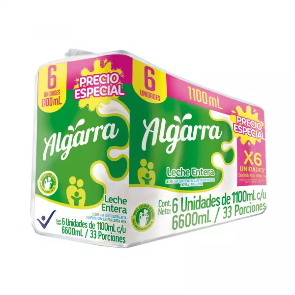 LECHE ENTERA ALGARRA X6 X1100ml
