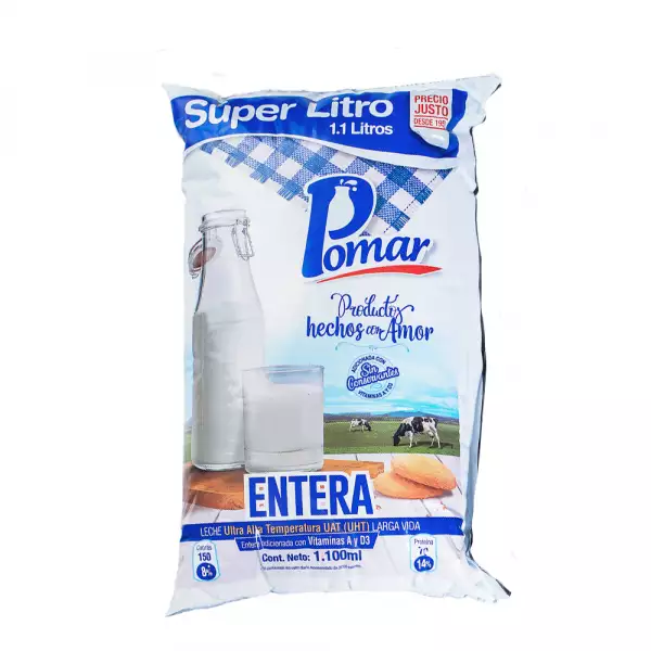 LECHE ENTERA POMAR X1100ml