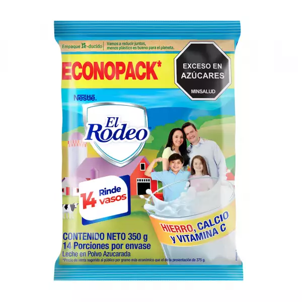LECHE POLVO AZUCARADA RODEO X350g ECONOPACK