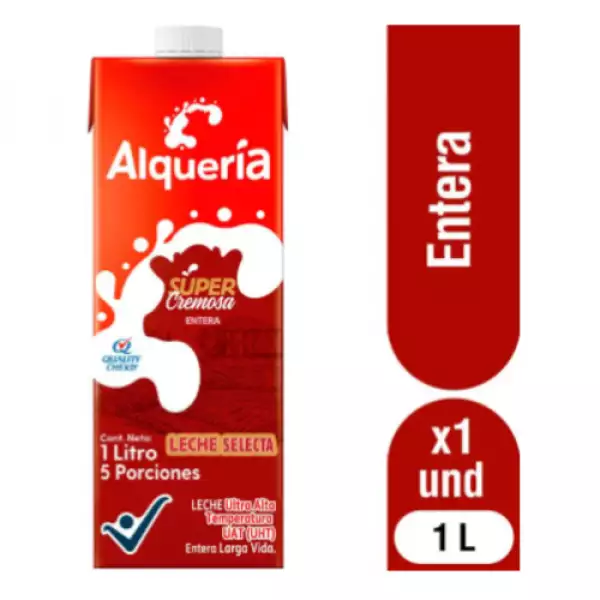 LECHE SEMI DESCREMADA ALQUERIA ORIGINAL CAJA X1000ml