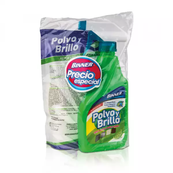 LIMPIADOR POLVO BRILLO BINNER CITRUS X300ml+DOYPACK